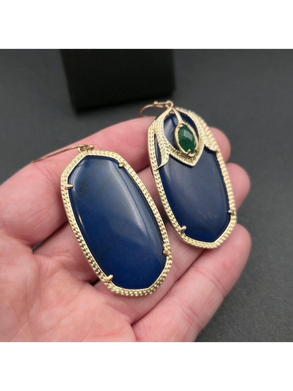 Vintage Kendra Scott Darby Two-Stone Earrings B1205 - Picture 3 of 5